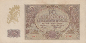 10 ZLOTY BANKNOTE POLAND ( REF 322 )