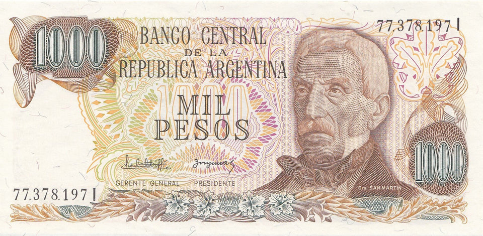 1000 BANKNOTE ARGENTINA ( REF 252 )