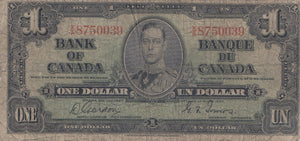 1 DOLLAR BANKNOTE CANADA ( REF 291 )