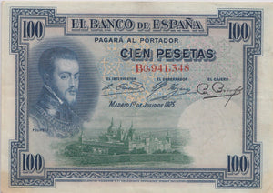 100 PESATAS BANKNOTE SPAIN ( REF 335 )