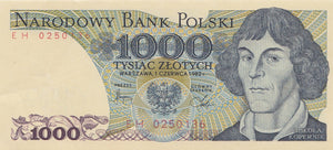 1000 ZLOTY BANKNOTE POLAND ( REF 318 )