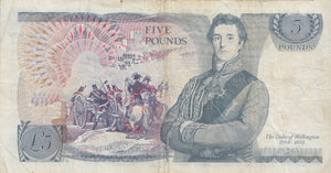 £5 BANK OF ENGLAND PAGE BANK NOTE REF £5-20 - £5 Banknotes - Cambridgeshire Coins