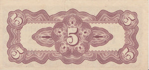 5 CENTS WWII JAPANESE OCCUPATION BANKNOTE MALAYA REF 836 - World Banknotes - Cambridgeshire Coins