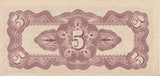 5 CENTS WWII JAPANESE OCCUPATION BANKNOTE MALAYA REF 836 - World Banknotes - Cambridgeshire Coins