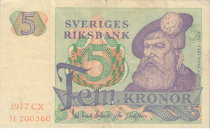 5 KRONOR BANK OF SWEDEN REF 1322 - World Banknotes - Cambridgeshire Coins