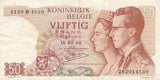 50 FRANCS BANKNOTE BELGIUM ( REF 269 ) - World Banknotes - Cambridgeshire Coins