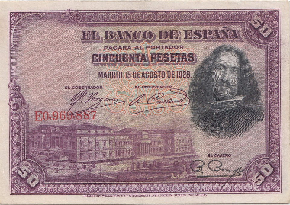 50 PESATAS BANKNOTE SPAIN ( REF 332 ) - World Banknotes - Cambridgeshire Coins