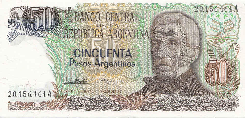 50 PESO BANKNOTE ARGENTINA ( REF 253 ) - World Banknotes - Cambridgeshire Coins
