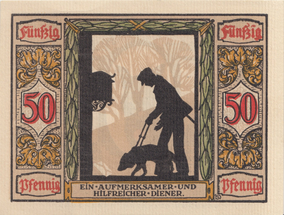 50 PFENNIG GERMANY NOTTGELD BANKNOTE REF 1484 - World Banknotes - Cambridgeshire Coins
