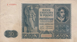 50 ZLOTY BANKNOTE POLAND ( REF 328 ) - World Banknotes - Cambridgeshire Coins