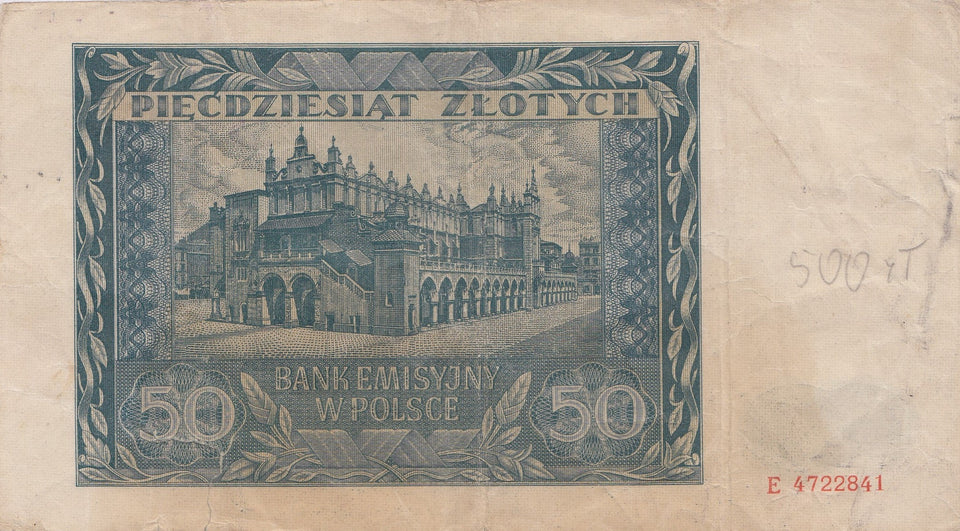 50 ZLOTY BANKNOTE POLAND ( REF 328 ) - World Banknotes - Cambridgeshire Coins