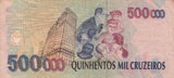 500000 CRUZEIROS REAIS BANCO CENTRAL DO BRASIL BRAZIL BANKNOTE REF 430 - World Banknotes - Cambridgeshire Coins