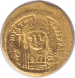 527 AD-565 AD JUSTINIAN 1ST BYZANTINE SOLIDUS GOLD COIN 5.4G - Roman coins - Cambridgeshire Coins