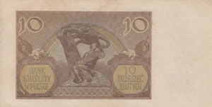 10 ZLOTY BANKNOTE POLAND ( REF 322 )