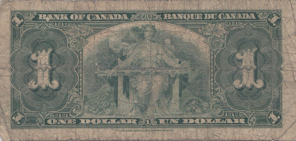 1 DOLLAR BANKNOTE CANADA ( REF 291 )