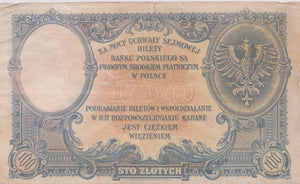 100 ZLOTY BANKNOTE POLAND ( REF 327 )