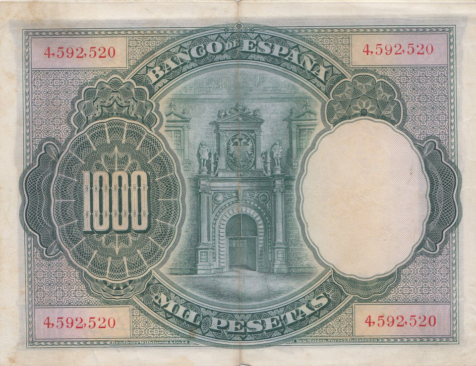 1000 PESATAS BANKNOTE SPAIN ( REF 333 )