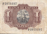 1 PESETA BANKNOTE SPAIN ( REF 273 )