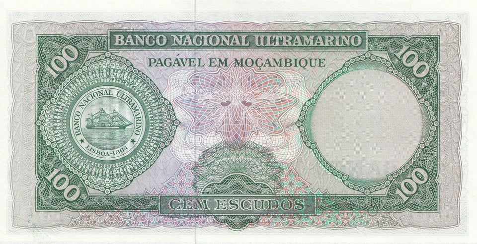 100 ESCUDOS BANKNOTE MOZAMBIQUE ( REF 245 )