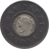 1840 TOY MONEY MODEL PENNY - TOY MONEY - Cambridgeshire Coins