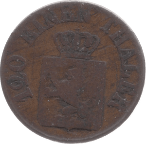 1843 GERMAN STATES 3 HELLER 6 - WORLD COINS - Cambridgeshire Coins