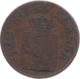 1843 GERMAN STATES 3 HELLER 6 - WORLD COINS - Cambridgeshire Coins