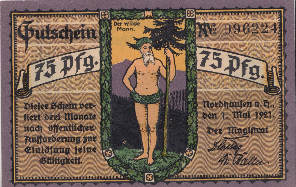 75 PFENNIG GERMANY NOTTGELD BANKNOTE REF 1487 - World Banknotes - Cambridgeshire Coins