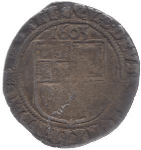 1605 SILVER SIXPENCE