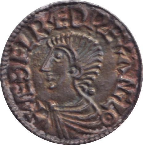 978-1016 SILVER PENNY AETHELRED II - Hammered Coins - Cambridgeshire Coins