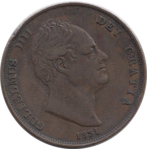 1831 PENNY ( GVF ) - Penny - Cambridgeshire Coins