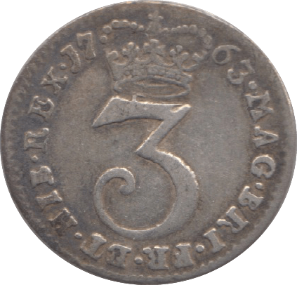 1763 MAUNDY THREEPENCE ( GF ) 18