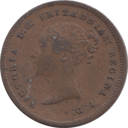 1844 HALF FARTHING ( GVF ) 19 - Half Farthing - Cambridgeshire Coins
