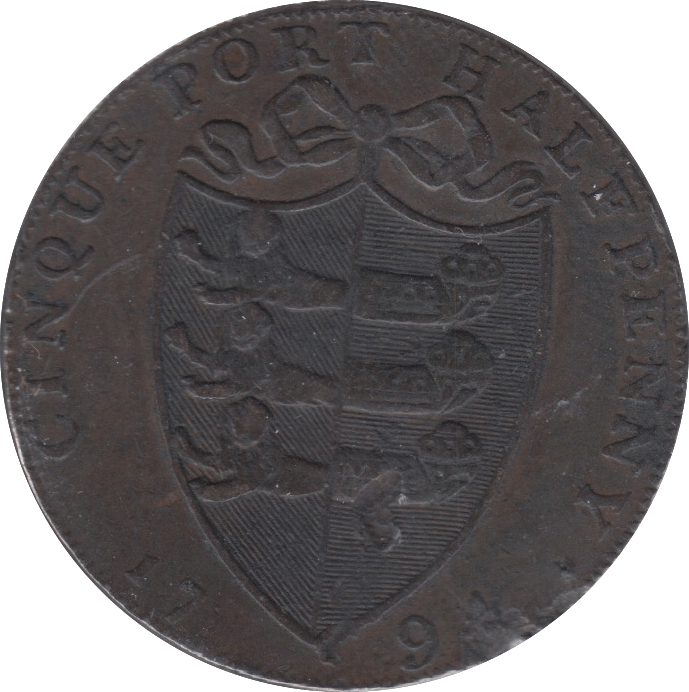 1794 CINQUE PORT HALFPENNY TOKEN