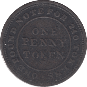 1813 ONE PENNY TOKEN 17