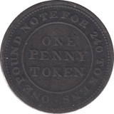 1813 ONE PENNY TOKEN 17