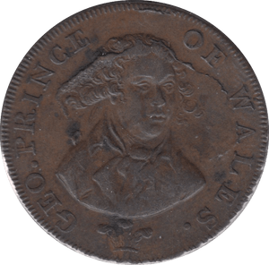 1790 LONDON & MIDDLESEX HALFPENNY TOKEN