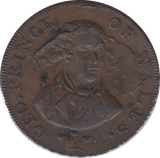 1790 LONDON & MIDDLESEX HALFPENNY TOKEN