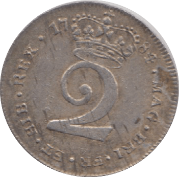 1784 MAUNDY TWOPENCE ( GVF ) 18