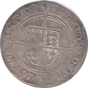 1547 - 1553 EDWARD VI SILVER SHILLING REF 58