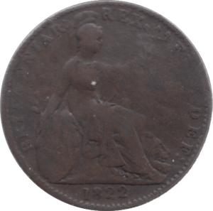 1822 FARTHING ( FAIR ) 18