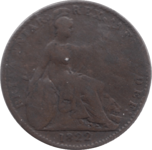 1822 FARTHING ( FAIR ) 18
