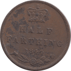 1844 HALF FARTHING ( GVF ) 19 - Half Farthing - Cambridgeshire Coins