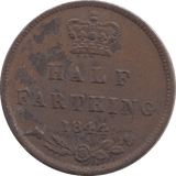 1844 HALF FARTHING ( GVF ) 19 - Half Farthing - Cambridgeshire Coins