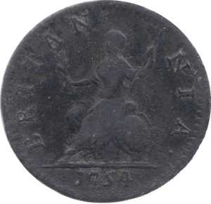 1754 FARTHING ( F ) 18