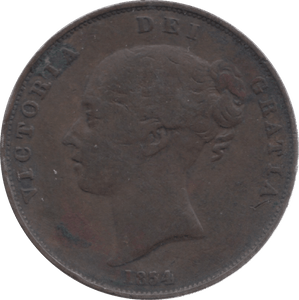1854 PENNY ( FINE ) 19 - Penny - Cambridgeshire Coins