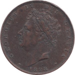1828 FARTHING ( VF ) 18 - Farthing - Cambridgeshire Coins