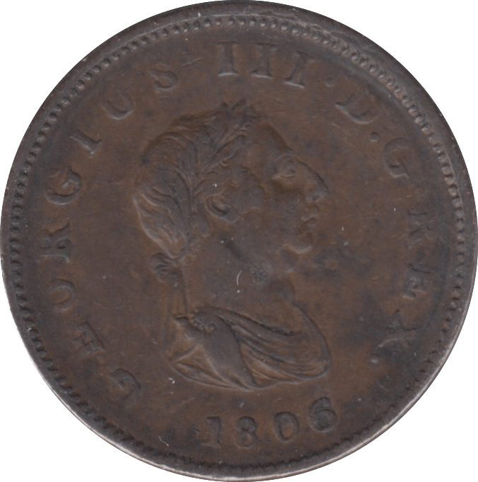 1806 HALFPENNY ( VF ) 22