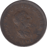 1806 HALFPENNY ( VF ) 22