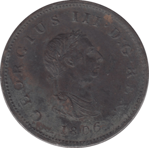 1806 HALFPENNY ( VF ) 23