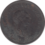 1806 HALFPENNY ( VF ) 23